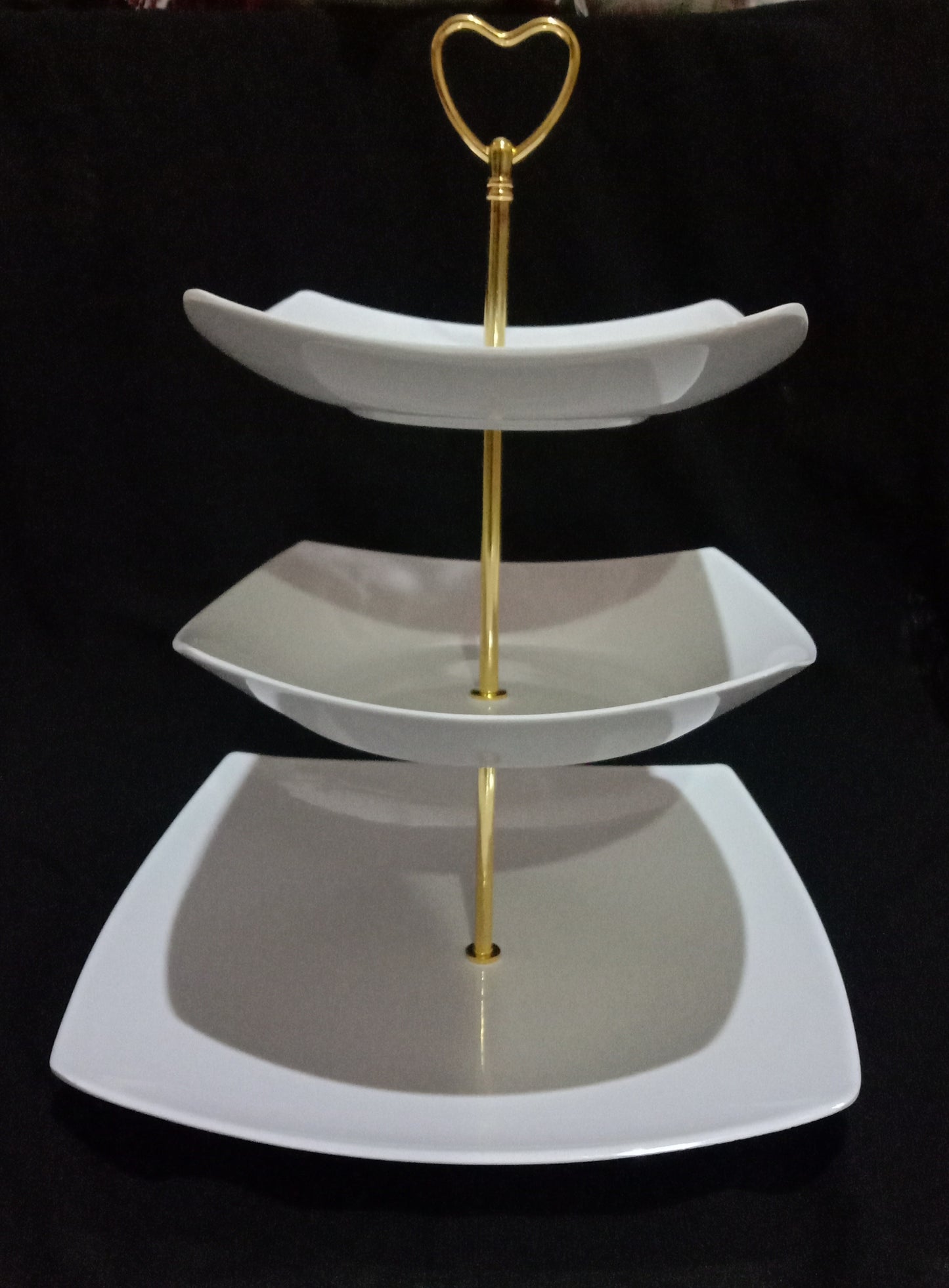 Melamine cake platter stand 3 tier