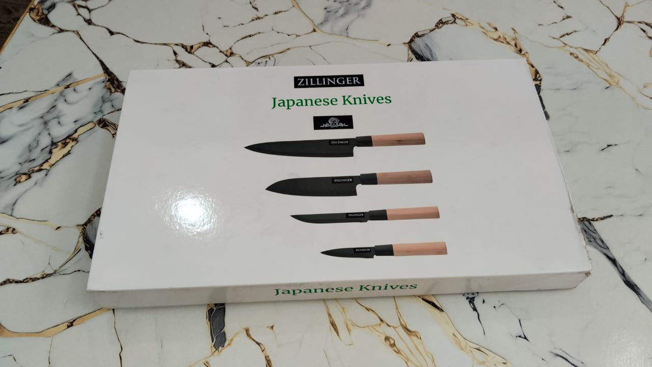 4Pcs Japanese Zillinger Knife Set
