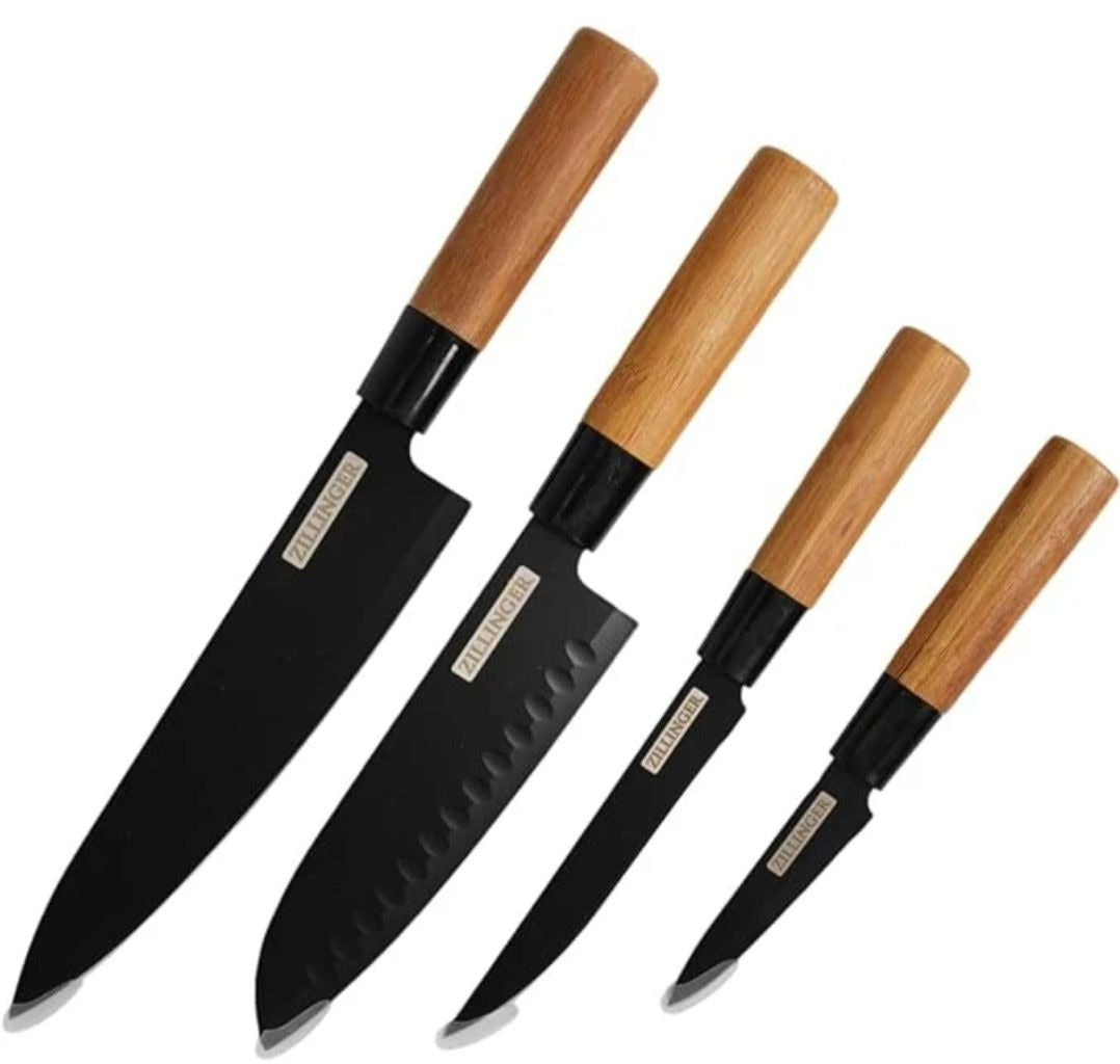 4Pcs Japanese Zillinger Knife Set
