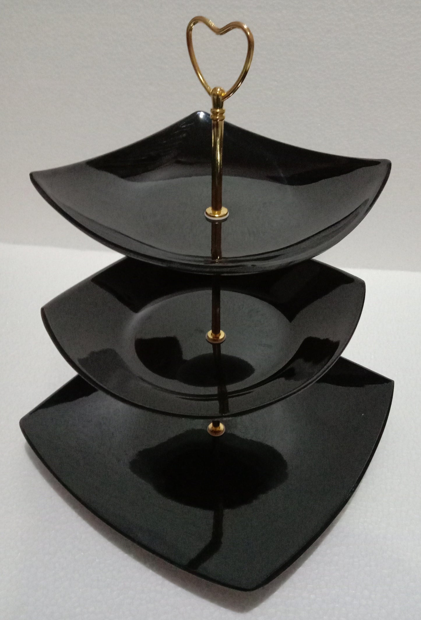 Melamine cake platter stand 3 tier