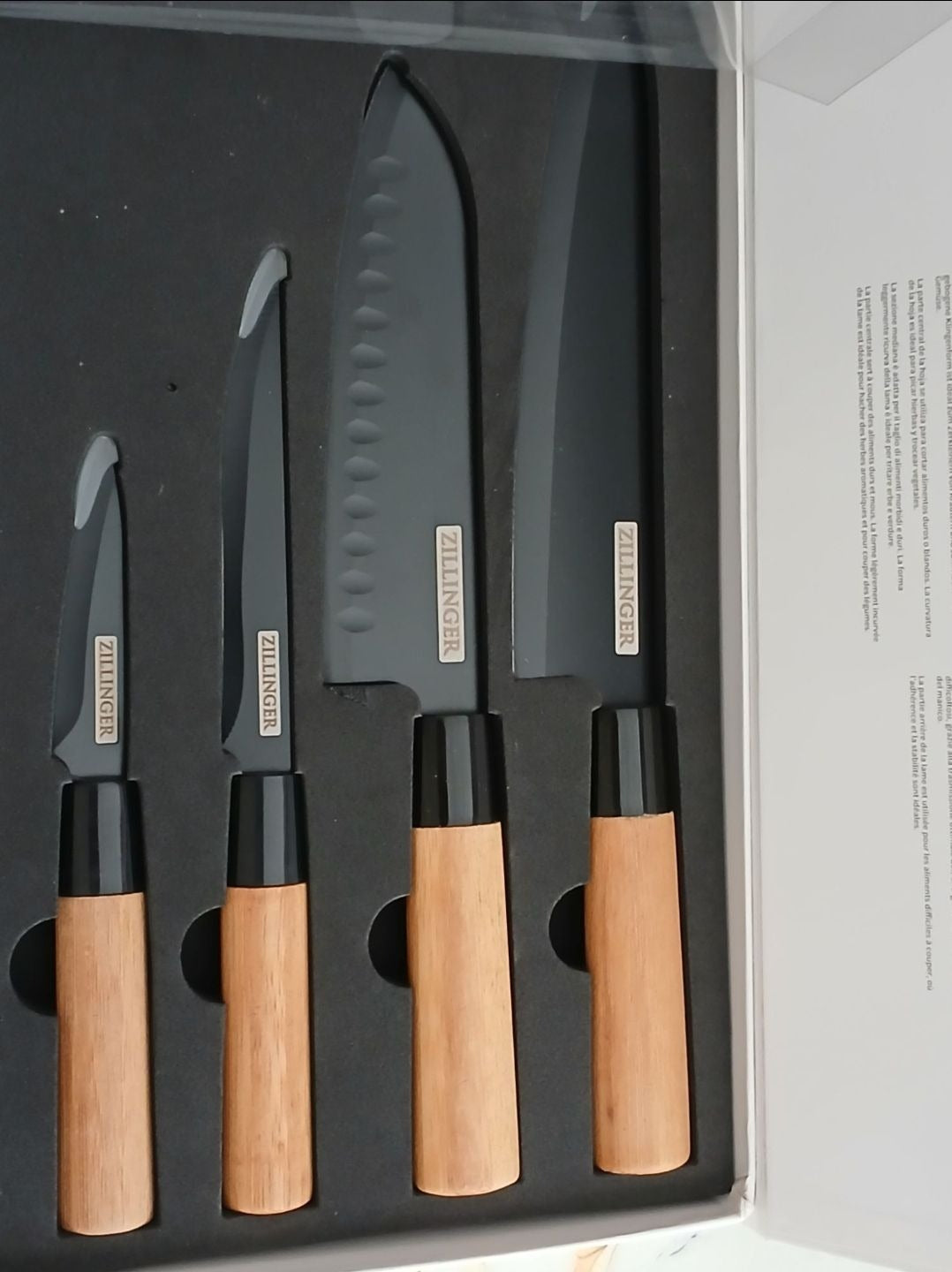 4Pcs Japanese Zillinger Knife Set