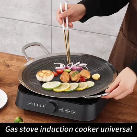 Best Quality Honey Comb Laser Tawa Stainless steel Tawa – Griddle Pan – 34CM-13.5 Inch