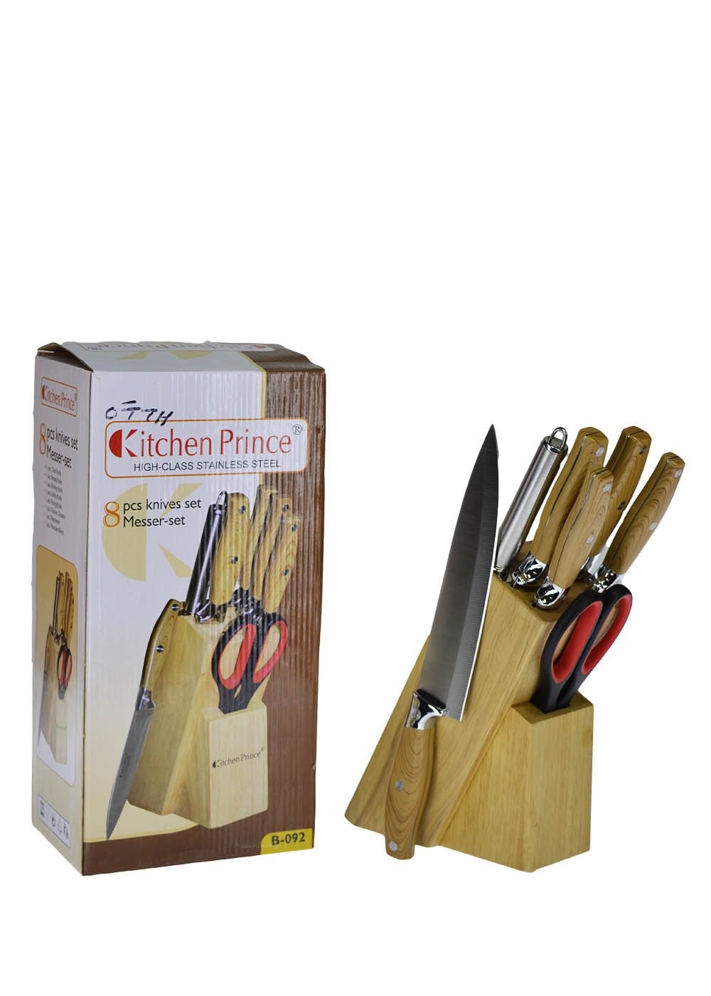 High Class Stainless Steel 8pcs Knives set Messer set