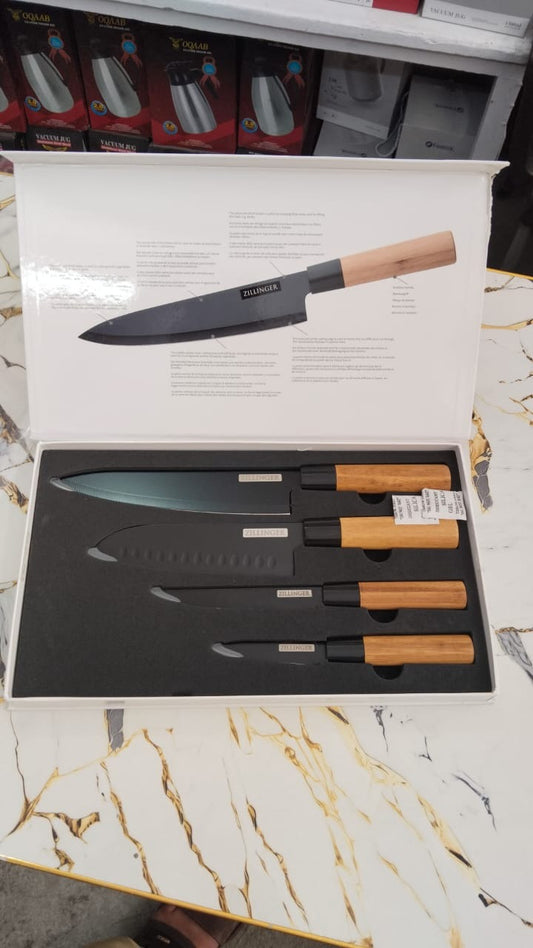 4Pcs Japanese Zillinger Knife Set