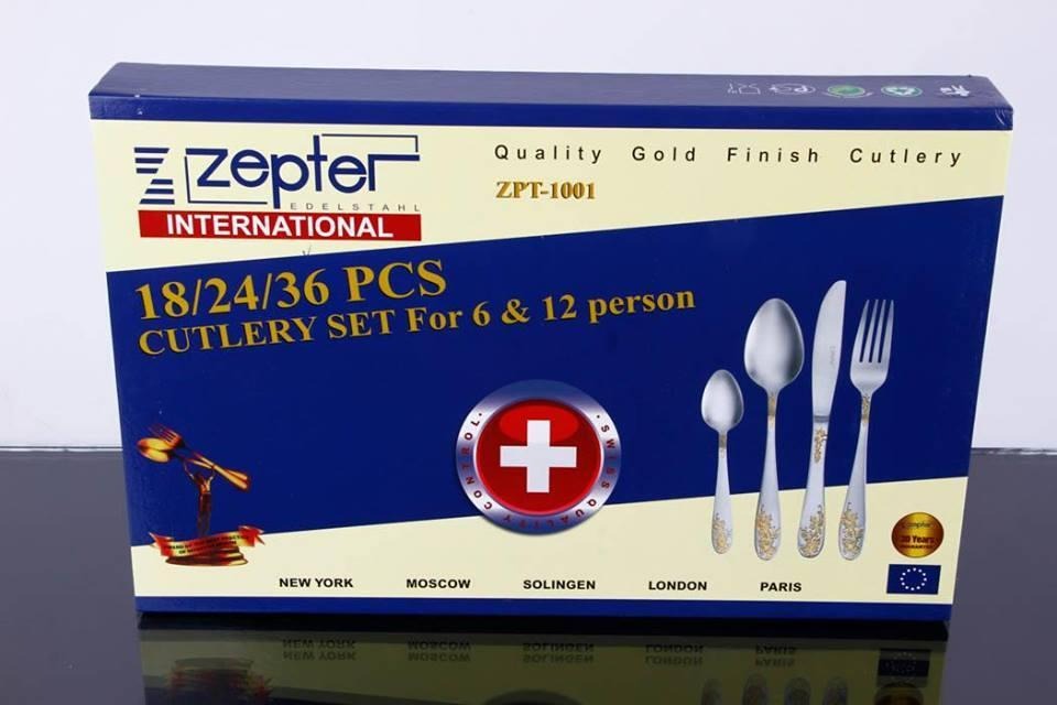 Original Zepter Cutlery Spoon Knife Fork Set - 36 Pcs HD