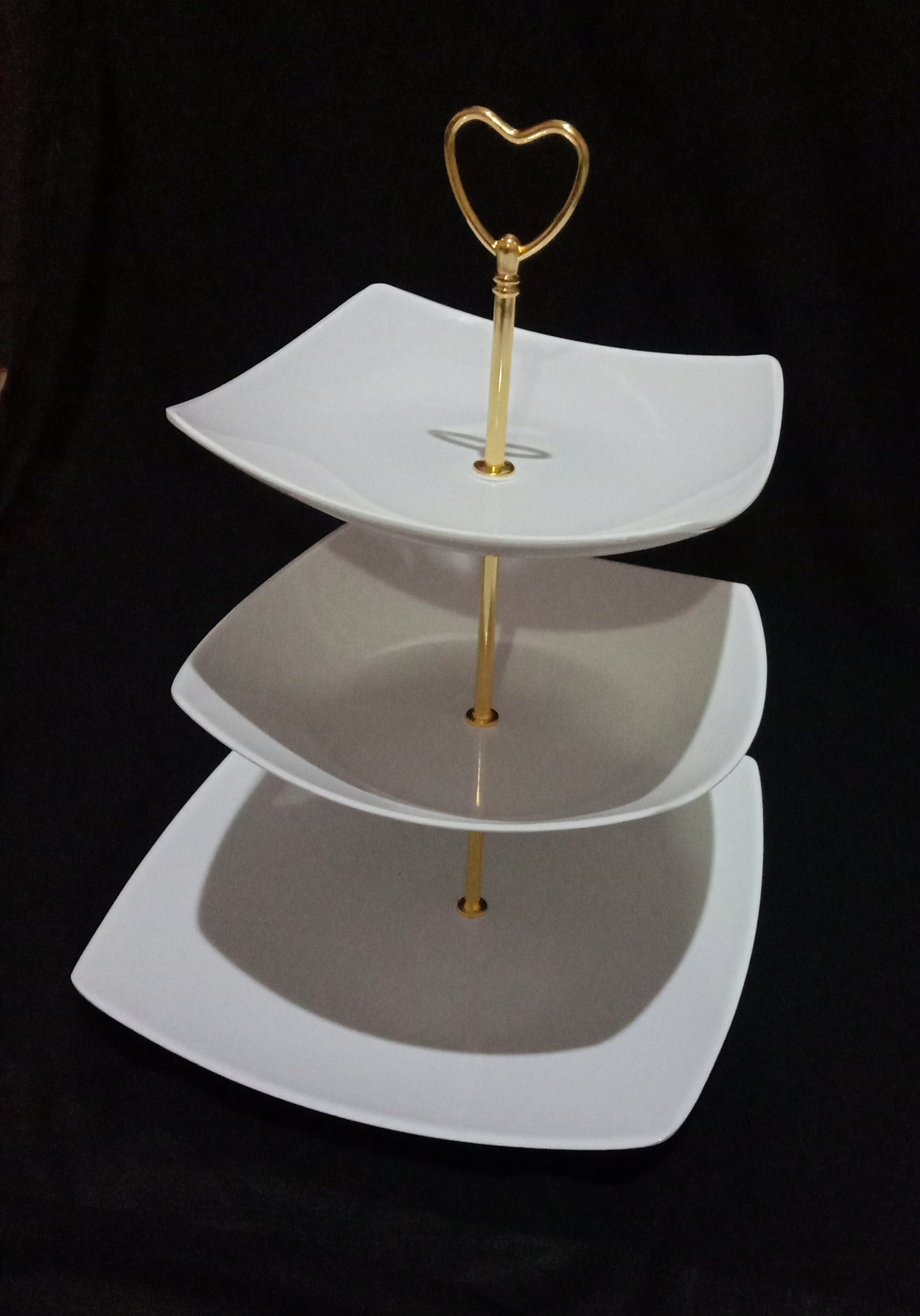 Melamine cake platter stand 3 tier