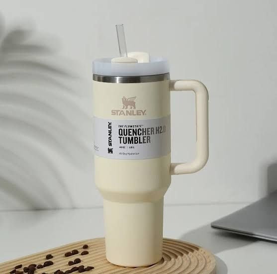 Stanley-Quencher H2.0 Flowstate Stainless Steel 40 OZ Vacuum Insulated Cup, Tumbler, Mug with Lid -Stainless Steel - BPA free, Cup, Mug, Car Mug - Stanley - Tumbler -Travel Partner - Best Gift - Coffee Mug - Gym Bottle - Hot & Cold - [PREMIUM BATCH ]💥